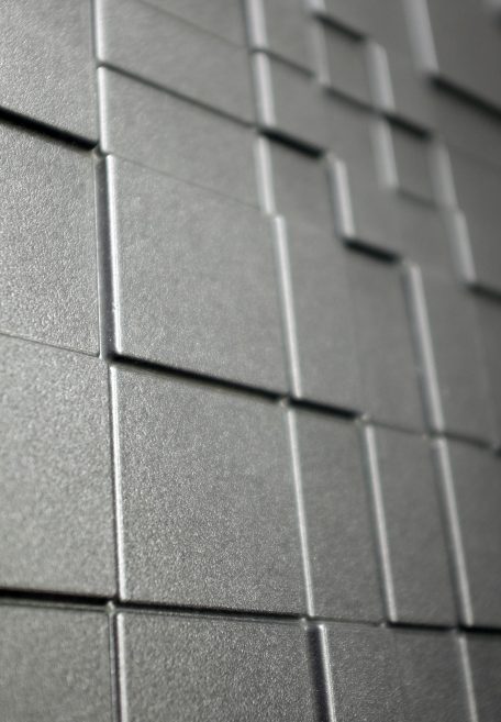 Carea mineral look GRAF 100 & GRAF 200, for an urban & graphic facade (wall cladding with or without subframe, weatherboarding)